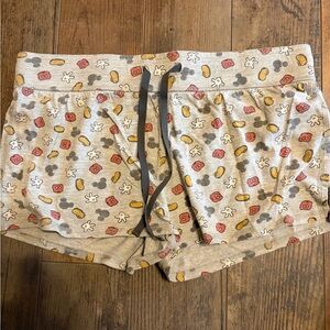 Walt Disney parks gray Mickey Mouse sleep shorts size medium